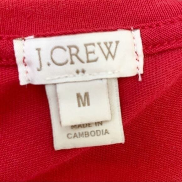 J.Crew Red Short Sleeve Top Size M - Picture 8 of 8